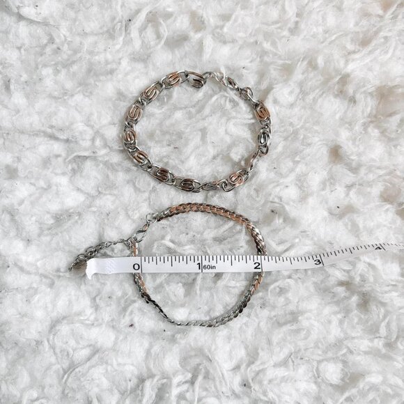 h&m silver textured chain bracelet set - Picture 6 of 6